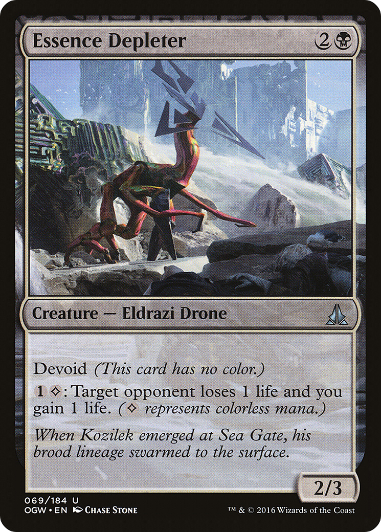 Oath of the Gatewatch - (OGW-069) - Essence Depleter: (devoid) Foil
