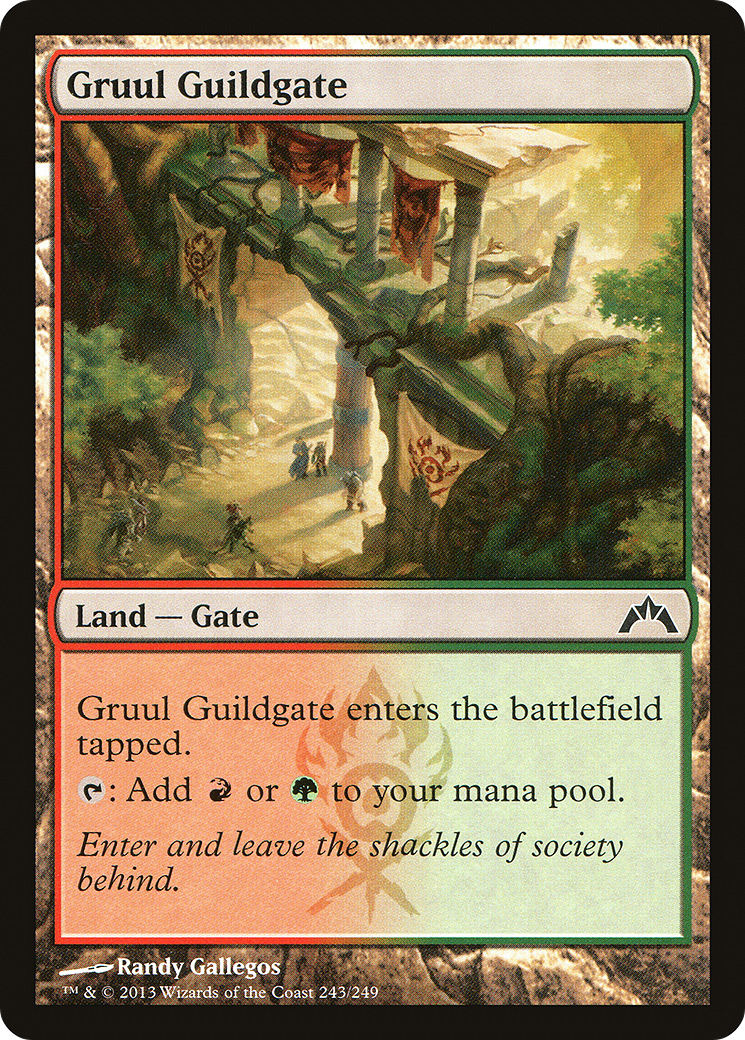 Gatecrash - (GTC-243) - Gruul Guildgate Foil