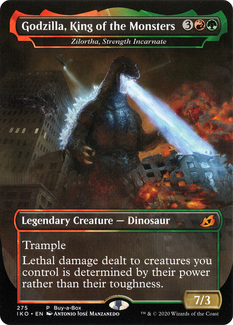 Ikoria: Lair of Behemoths / Godzilla, King of the Monsters - (BABP-275) - Godzilla, King of the Monsters - Zilortha, Strength Incarnate (Borderless)