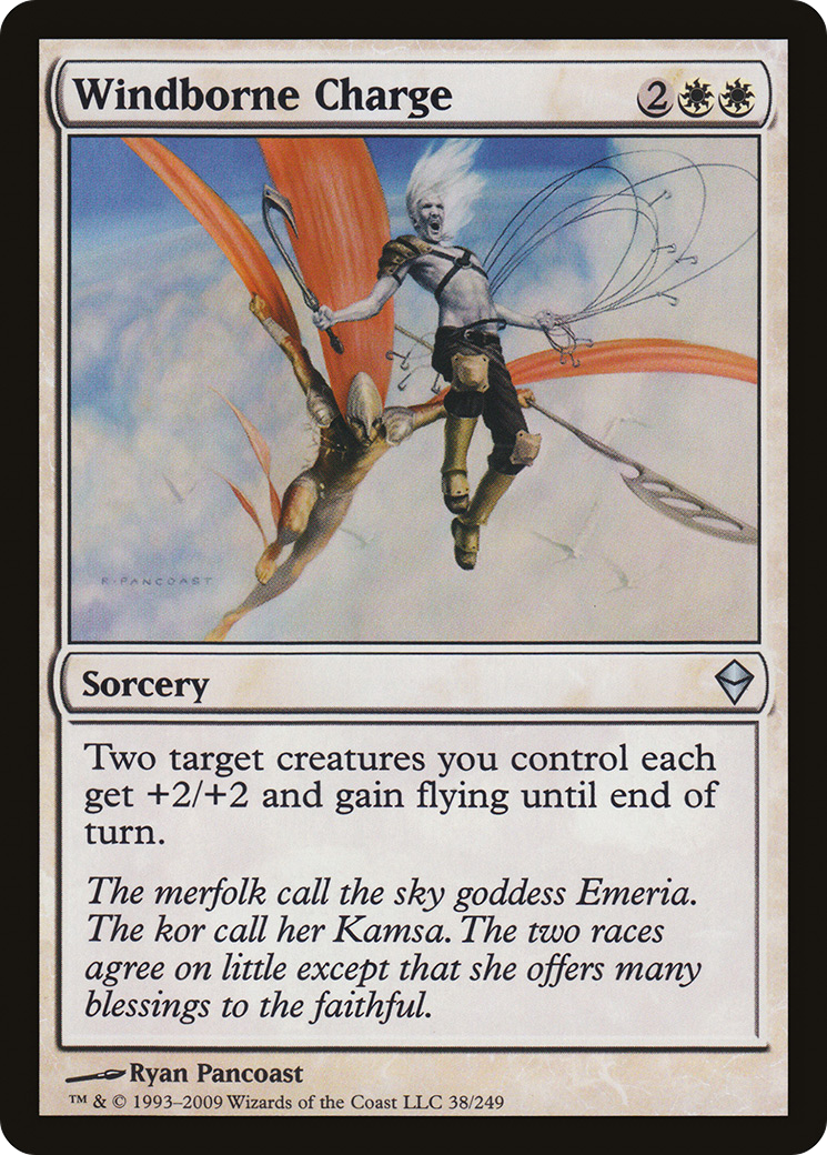Zendikar - (ZEN-038) - Windborne Charge Foil