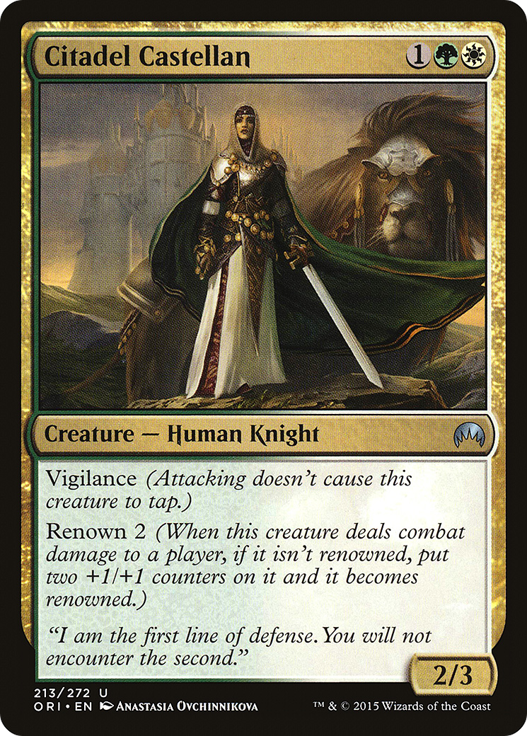 Magic Origins - (ORI-213) - Citadel Castellan Foil