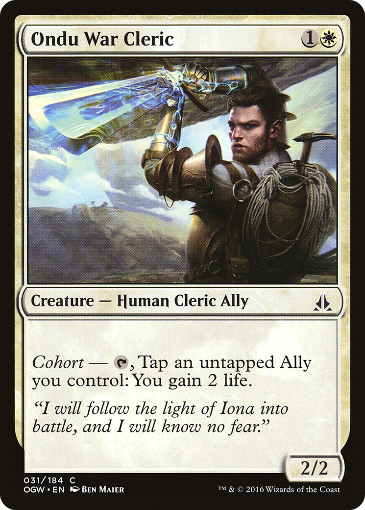 Oath of the Gatewatch - (OGW-031) - Ondu War Cleric