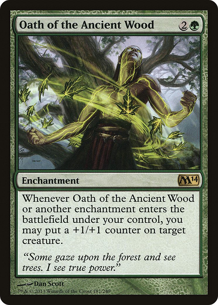 Magic 2014 - (M14-187) - Oath of the Ancient Wood Foil