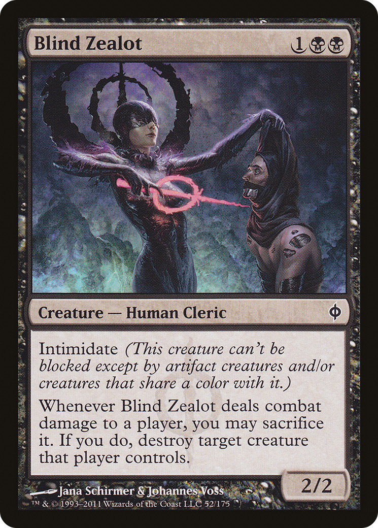 New Phyrexia - (NPH-052) - Blind Zealot Foil