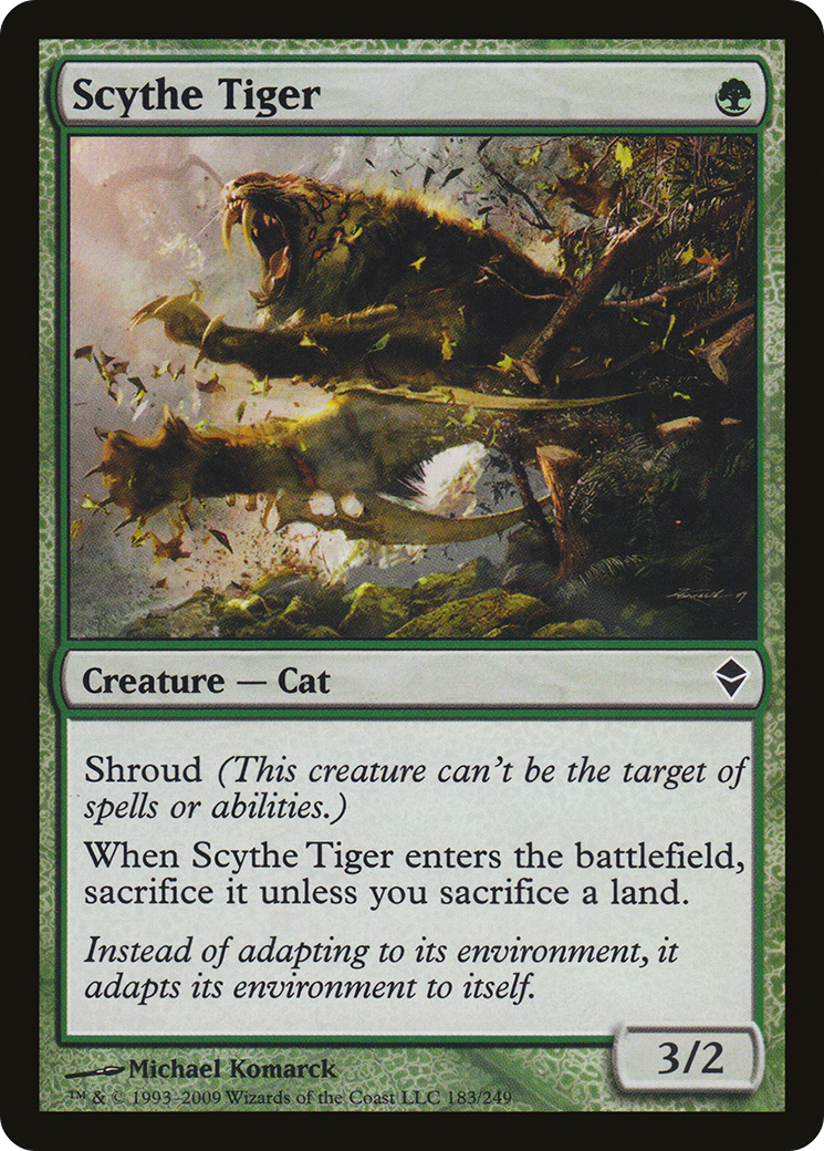 Zendikar - (ZEN-183) - Scythe Tiger