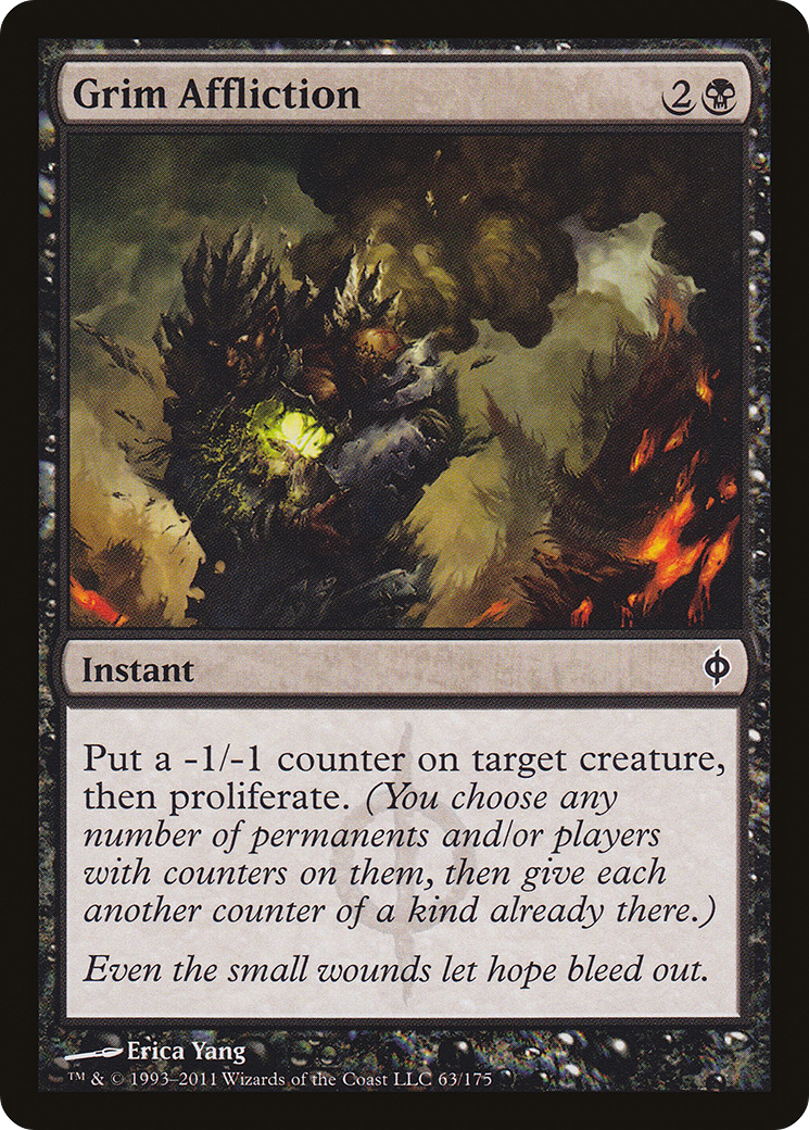 New Phyrexia - (NPH-063) - Grim Affliction