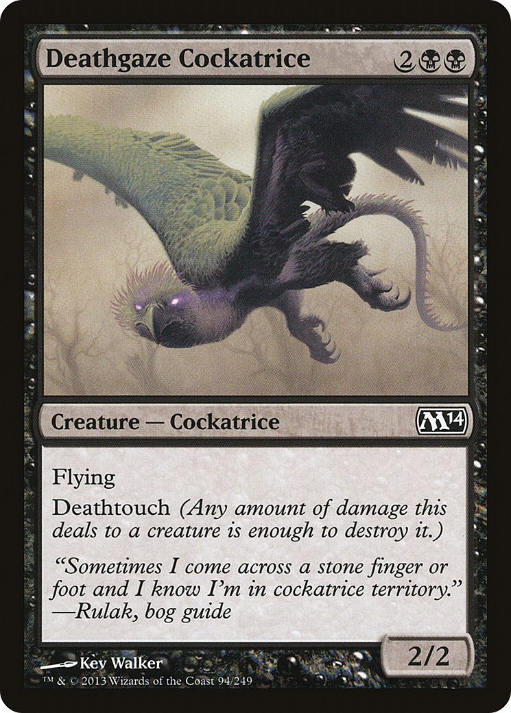 Magic 2014 - (M14-094) - Deathgaze Cockatrice