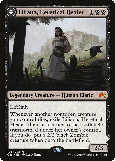 Magic Origins - (ORI-106) - Liliana, Heretical Healer: (originpwdfc) Foil