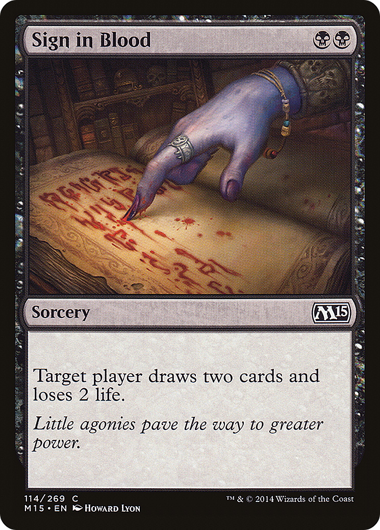 Magic 2015 - (M15-114) - Sign in Blood