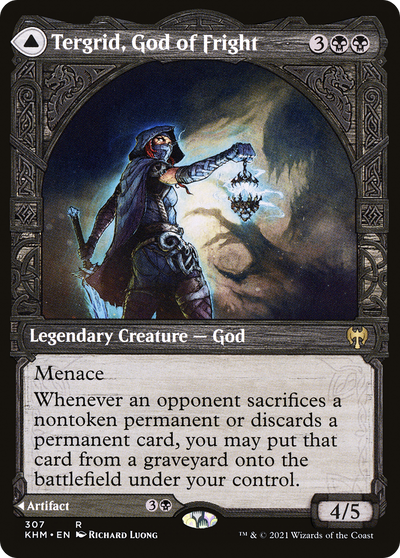 Kaldheim - (KHM-307) - Tergrid, God of Fright (Showcase): (Showcase)