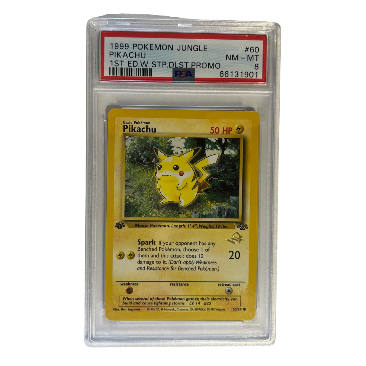 WoTC Promo  060/64 PSA8 #66131901 Pikachu [W Stamped]  - Promo