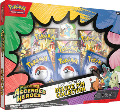 Pokemon Mega Evolution - Ascended Heroes - First Partners Deluxe Pin Collection