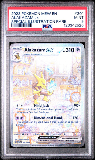 SV Scarlet & Violet 151  201/165 PSA9 #123342526 Alakazam ex  - Holofoil - Special Illustration Rare