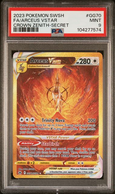 Crown Zenith Galarian Gallery  GG70/GG70 PSA9 #104277574 Arceus VSTAR (Secret)  - Holofoil - Secret Rare