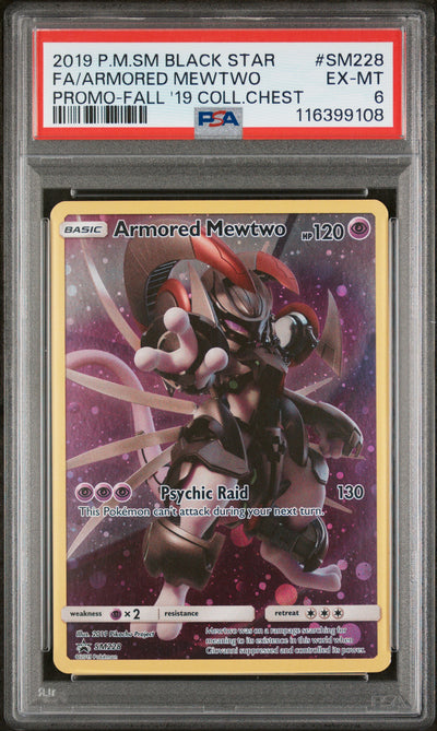 SM Promos  SM228 PSA6 #116399108 Armored Mewtwo  - Holofoil - Promo