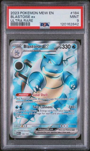 SV Scarlet & Violet 151 184/165 PSA #120162842 Blastoise ex - Holofoil - Ultra Rare