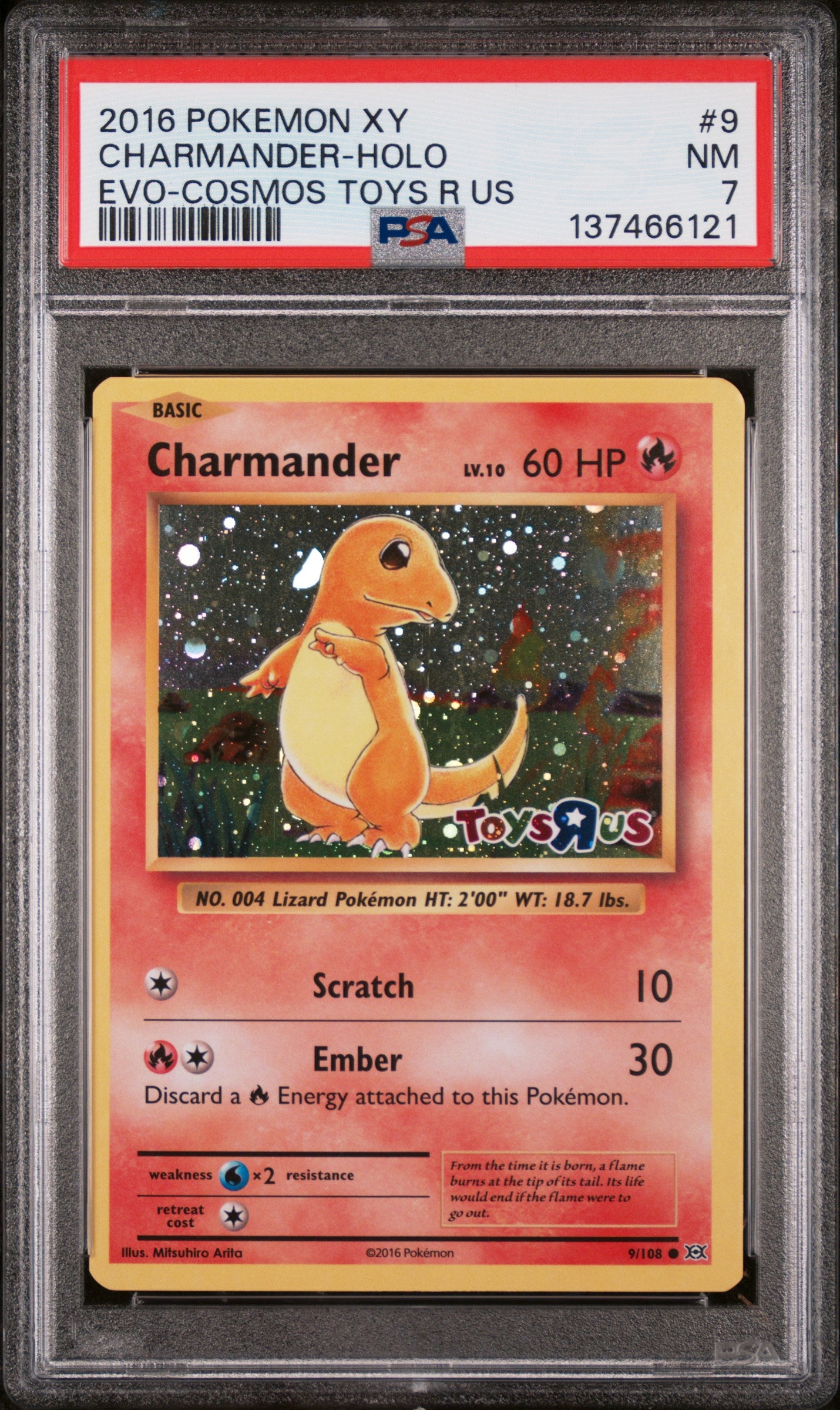 Miscellaneous Cards & Products  009/108 PSA7 #137466121 Charmander Toys R Us Promo - Holofoil