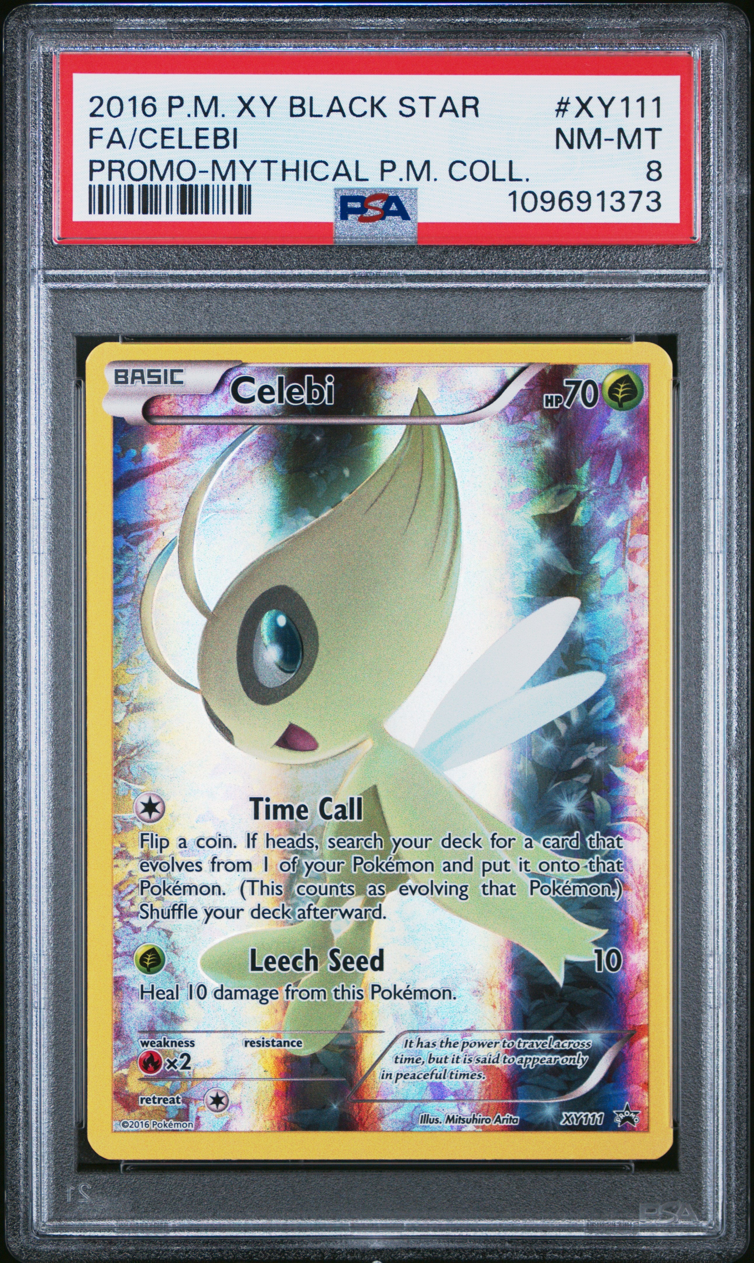 XY Promos  XY111 PSA8 #109691373 Celebi  - Holofoil - Promo
