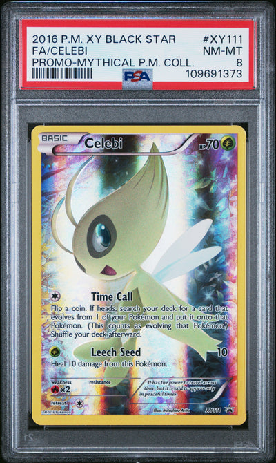 XY Promos  XY111 PSA8 #109691373 Celebi  - Holofoil - Promo