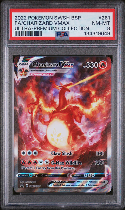 SWSH Sword & Shield Promo Cards  SWSH261 PSA8 #134319049 Charizard VMAX  - Holofoil - Promo
