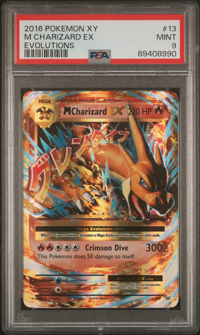 XY  Evolutions  013/108 PSA9 #89408990 M Charizard EX  - Holofoil - Ultra Rare