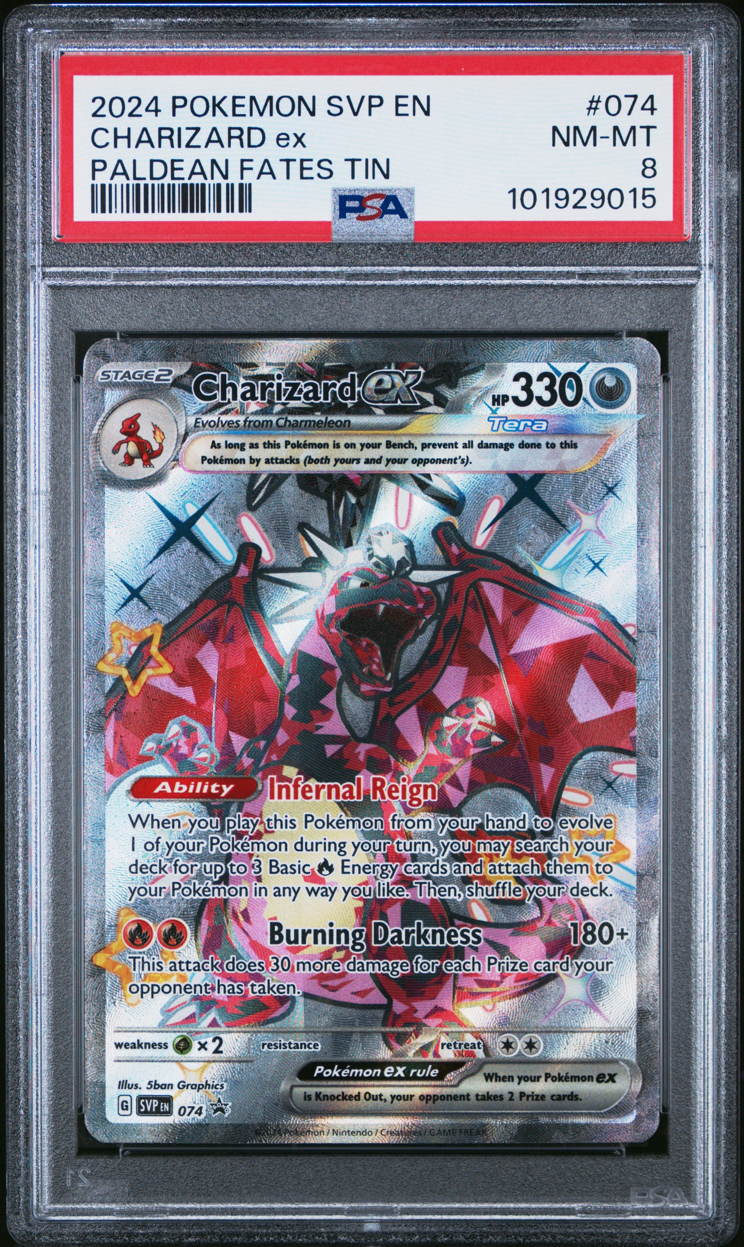 SV Scarlet & Violet Promo Cards  074 PSA8 #101929015 Charizard ex  - Holofoil - Promo