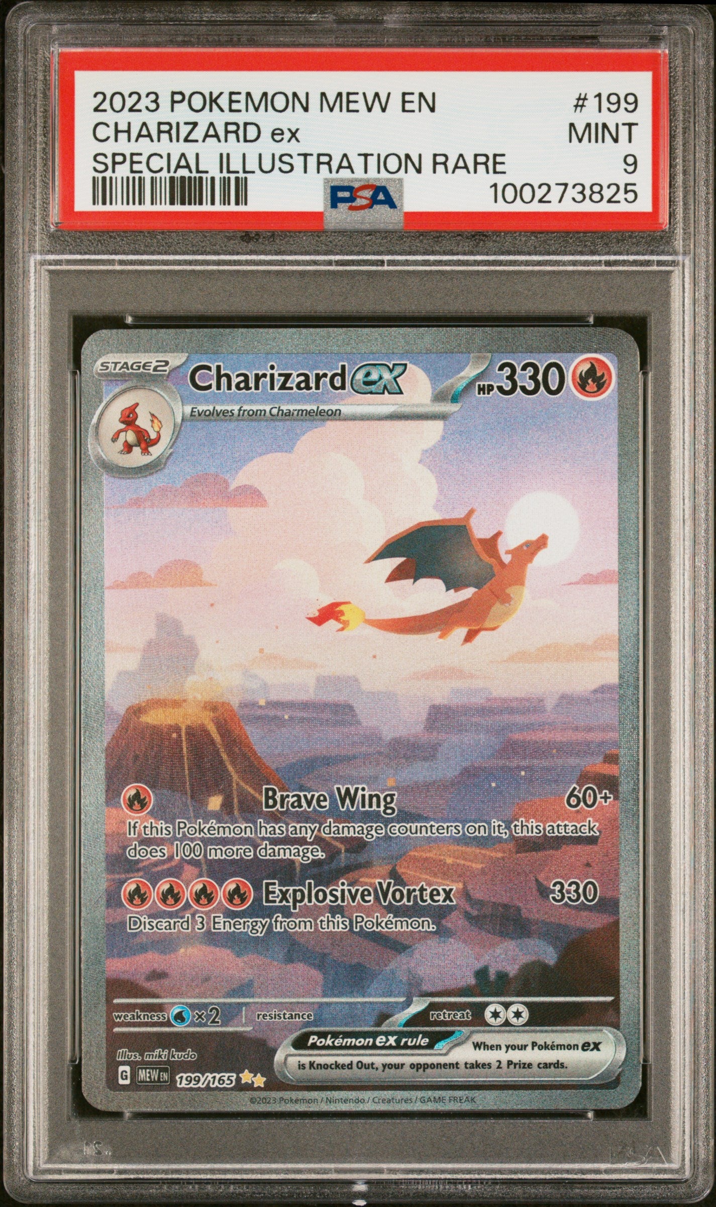 SV Scarlet & Violet 151 199/165 PSA9 #100273825 Charizard ex  - Holofoil - Special Illustration Rare