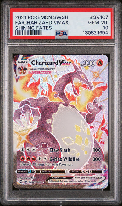 Shining Fates Shiny Vault  SV107/SV122 PSA10 #130821654 Charizard VMAX  - Holofoil - Shiny Holo Rare