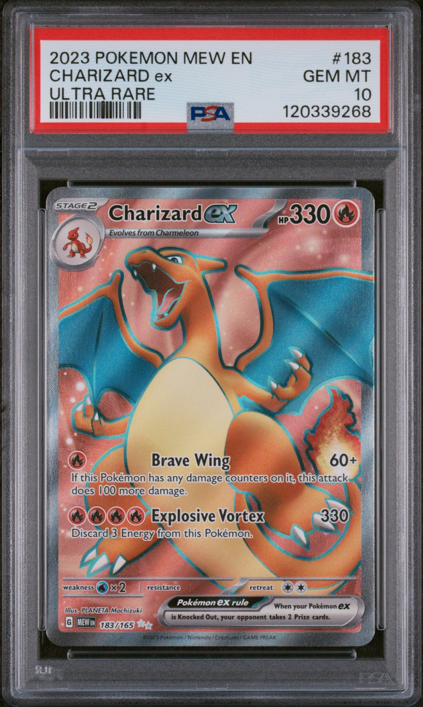 SV Scarlet & Violet 151  183/165 PSA10 #120339268 Charizard ex  - Holofoil - Ultra Rare