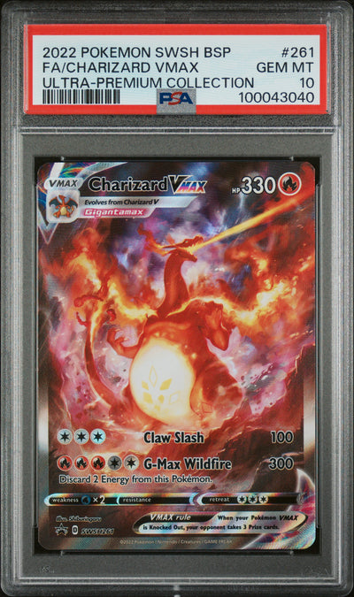 SWSH Sword & Shield Promo Cards  SWSH261 PSA10 #100043040 Charizard VMAX  - Holofoil - Promo