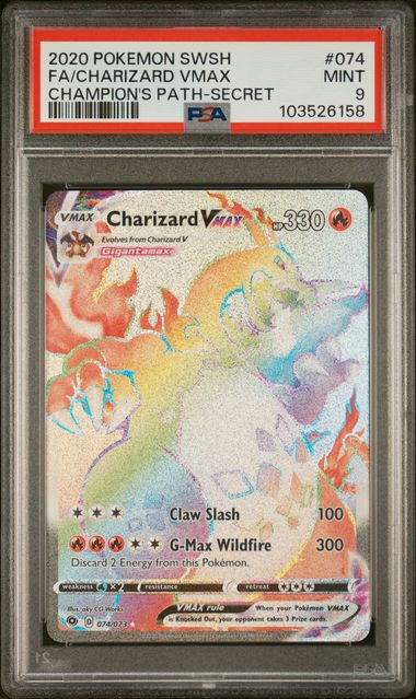 Champions Path  074/73 PSA9 #103526158 Charizard VMAX (Secret)  - Holofoil - Secret Rare