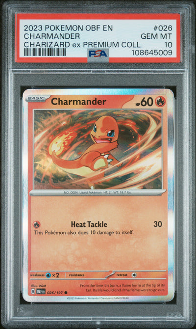 BUNDLE SV Scarlet & Violet Promo Cards  056 PSA10 #108645007 Charizard ex  - Holofoil - Promo +  027 PSA10 #108645008 Charmeleon  - Holofoil - Promo +  026 PSA10 #108645009 Charmander  - Holofoil - Promo