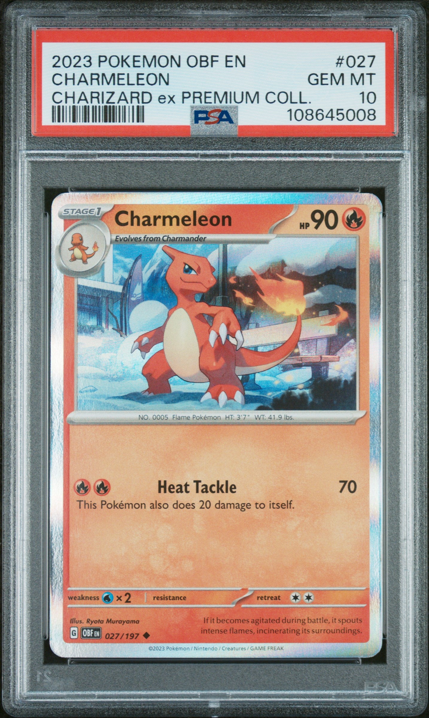 BUNDLE SV Scarlet & Violet Promo Cards  056 PSA10 #108645007 Charizard ex  - Holofoil - Promo +  027 PSA10 #108645008 Charmeleon  - Holofoil - Promo +  026 PSA10 #108645009 Charmander  - Holofoil - Promo