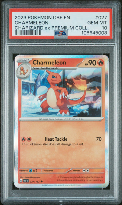 BUNDLE SV Scarlet & Violet Promo Cards  056 PSA10 #108645007 Charizard ex  - Holofoil - Promo +  027 PSA10 #108645008 Charmeleon  - Holofoil - Promo +  026 PSA10 #108645009 Charmander  - Holofoil - Promo