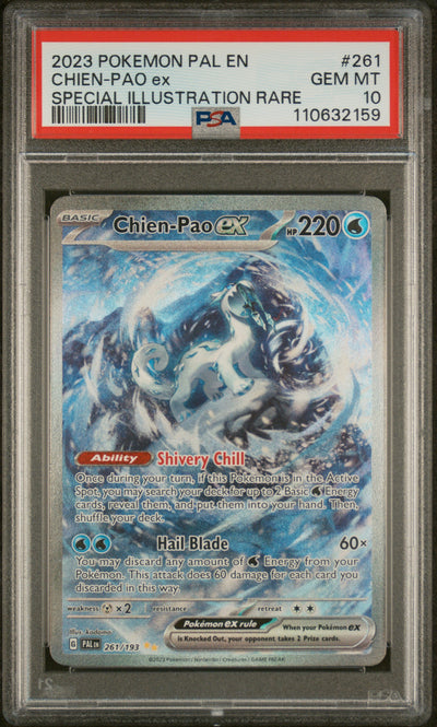 SV02 Paldea Evolved  261/193 PSA10 #110632159 Chien-Pao Ex  - Holofoil - Special Illustration Rare
