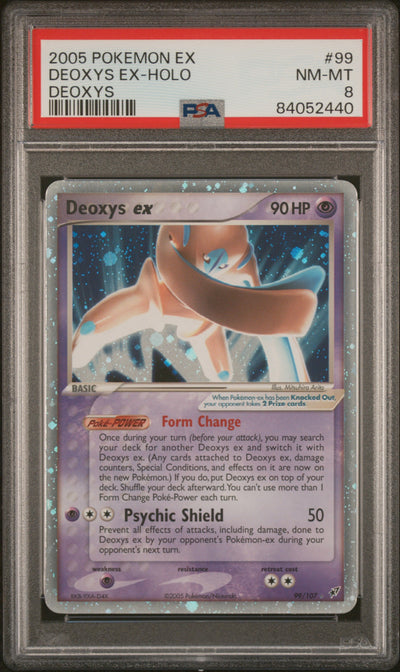 Deoxys  099 PSA8 #84052440 Deoxys ex (Defense Forme)  - Holofoil - Ultra Rare