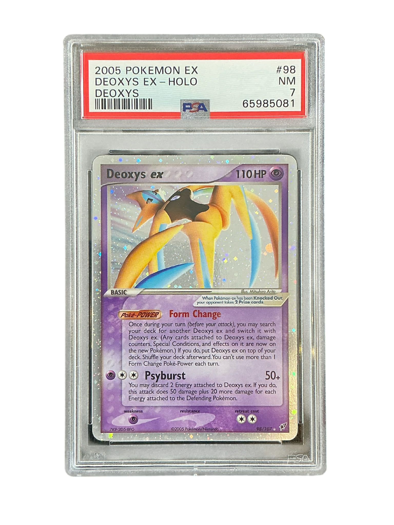 Deoxys  098 PSA7 #65985081 Deoxys ex (Attack Forme)  - Holofoil - Ultra Rare