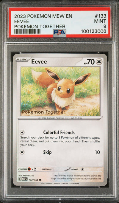 Miscellaneous Cards & Products  133/165 PSA 9 #100123006 Eevee  - Promo