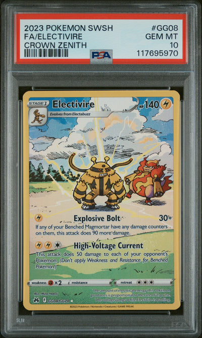 Crown Zenith Galarian Gallery  GG08/GG70 PSA10 #117695970 Electivire  - Holofoil - Ultra Rare