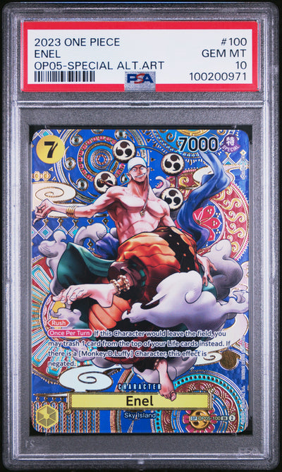 Awakening of the New Era  OP05-100 PSA10 #100200971 Enel (100) (SP) (OP05-100)  - Foil - Super Rare