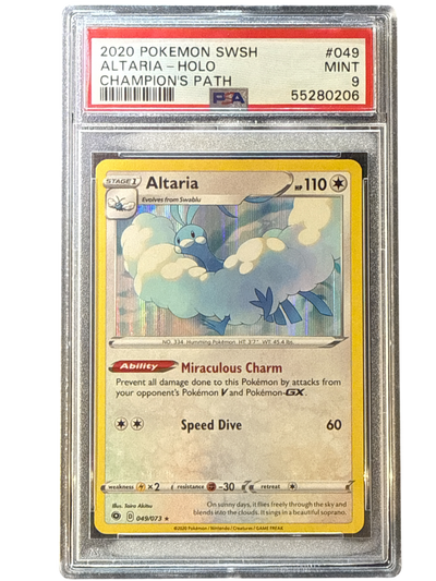 Champions Path  049/73 PSA9 #55280206 Altaria  - Holofoil - Holo Rare