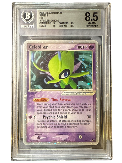 POP Series 2 17/17 BGS8.5 #0020697481 Celebi ex (Holo)  - Holofoil - Ultra Rare