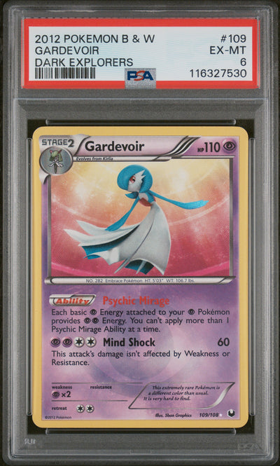 Dark Explorers  109 PSA6 #116327530 Gardevoir  - Holofoil - Secret Rare