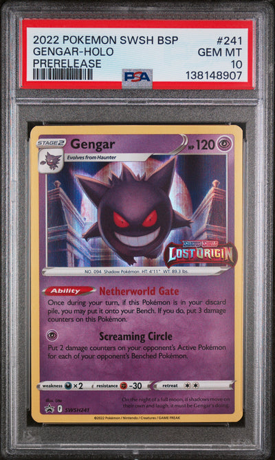 SWSH Sword & Shield Promo Cards  SWSH241 PSA10 #138148907 Gengar  - Holofoil - Promo