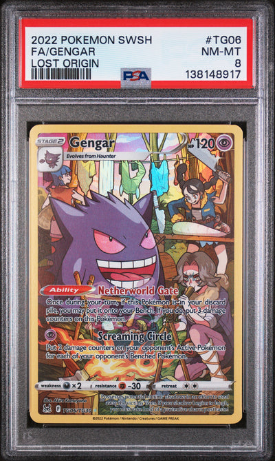 SWSH11 Lost Origin Trainer Gallery  TG06/TG30 PSA8 #138148917 Gengar  - Holofoil - Ultra Rare