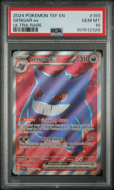 SV05 Temporal Forces  193/162 PSA10 #107612328 Gengar ex  - Holofoil - Ultra Rare