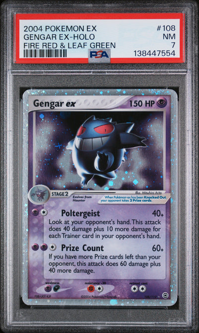 FireRed & LeafGreen 108 PSA7 #138447554 Gengar ex  - Holofoil - Ultra Rare