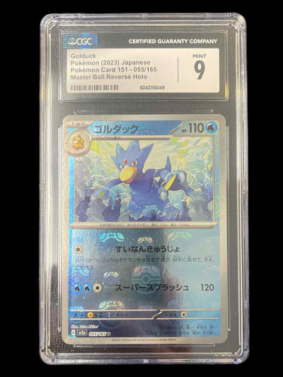 SV2a Pokemon Card 151  055/165 CGC9 #6042156049 Golduck (Master Ball Pattern)  - Holofoil - Uncommon