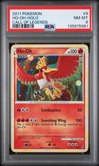 Call of Legends  009 PSA8 #135875981 Ho-Oh  - Holofoil - Holo Rare