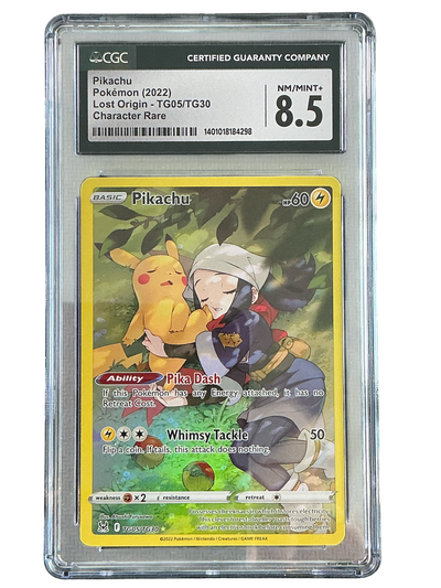SWSH11 Lost Origin Trainer Gallery  TG05/TG30 CGC8.5 #1401018184298 Pikachu  - Holofoil - Ultra Rare